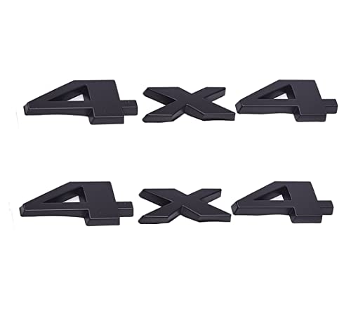 Image of 2 Pack 4x4 Emblem 3D Decal for Rear Tailgate SUV /Pickup(Black)