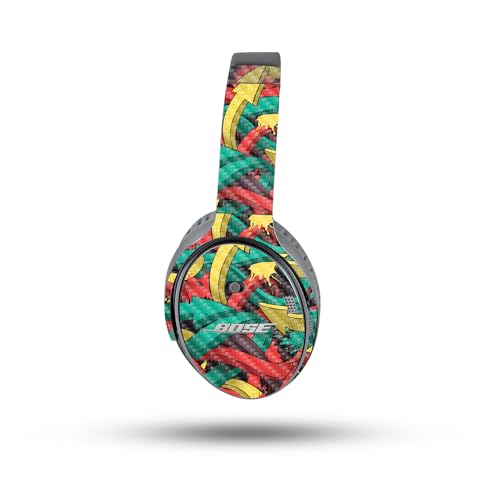 Image of MightySkins Skin Compatible with Bose QuietComfort 35 II Headphones - Puppy Fall | Protective, Durable, and Unique Vinyl Decal wrap Cover | Easy to Apply, Remove, and Change Styles