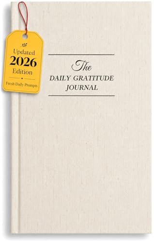Gratitude Journal 2026, Undated Daily Gratitude Journal with Gift Box, 2 Fresh Prompts Every Day, 5-Minute Reflection & Mindfulness Journals for Women and Men