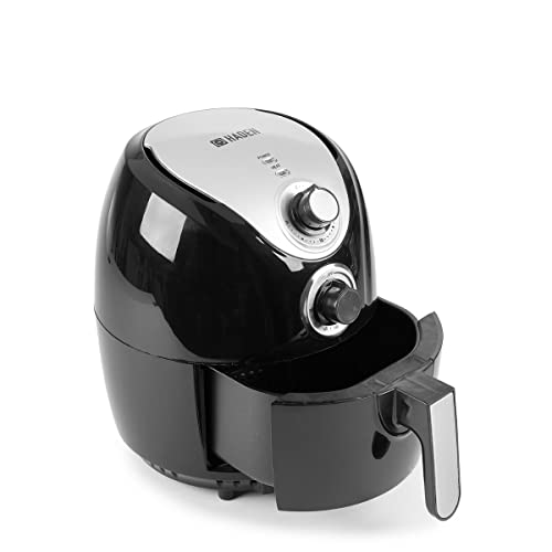Haden 2.5L Small Air Fryer - 1300W Low Wattage, Adjustable Temperature Control, Rapid Air Circulation, Non-Stick, Easy Clean, Compact Air Fryer for 1 Person, Ideal for Small Households, Black - 4