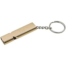 Safety Whistle 100 PCS Flat Aluminum Dual Frequency Survival Whistle Double Barrel Outdoor EDC Tool