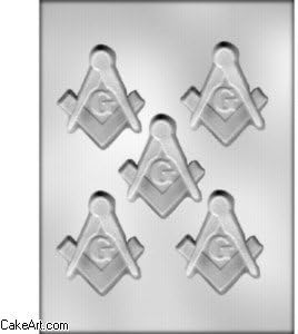 Cake Art - 3" Masonic Emblem Mold (5)
