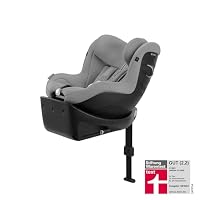 CYBEX Gold Kinder-Autositz Sirona Gi i-Size Plus inkl. Base, Ab ca. 3 Monaten bis 4 Jahre (Ab Geburt mit Neugeboreneneinlage), Max. 20 kg, 61 - 105 cm (Ab 40 cm mit Neugeboreneneinlage), Stone Grey – Ansicht 2