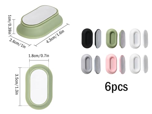 Anlising Magnetische Fernbedienungshalter, 6PCS Fernbedienung Halterung, Magnethalterung Fernbedienungshalter Wandhalterung, Selbstklebender Fernbedienungshalter, für Zuhause, Büro (5 Farben)