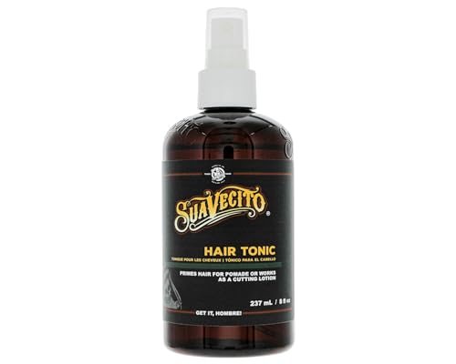 Suavecito Hair Tonic Spray 8 oz. Adds Refinement & Resilience To Hair - Combats Dryness, Buildup & Breakage - Nourishes Scalp - Alcohol Free, Paraben Free, Sulfate-Free - Rosemary, Witch Hazel