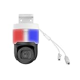 GW Security 6MP IP POE 3X Optical Zoom 2.8-12mm Motorized Lens Pan Security Camera, Alarm Lights, One-Way Audio