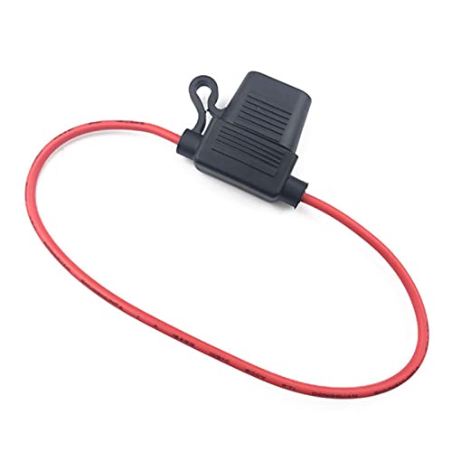 Portafusibles en línea impermeable para fusible de hoja pequeño con cable automotriz 16 AWG 2