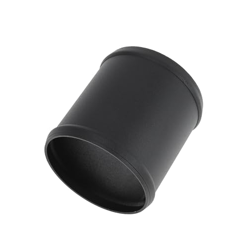 INFINAUTO 4 OD Straight 6064 Aluminum Alloy Tube Intercooler Pipe Surface Blasting Air Intake Connection Hose W/Double Bead Roll 3.9 Length Black