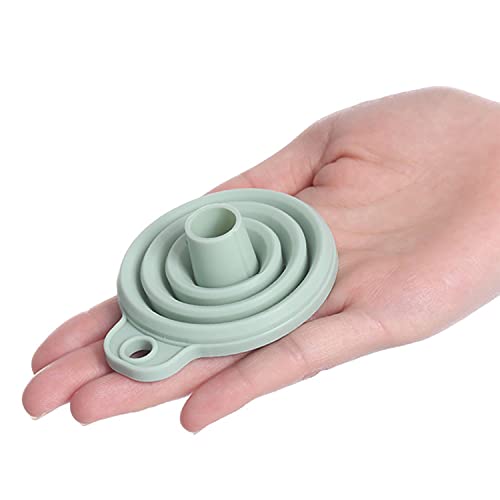 Silikon FaltTrichter Set,3 Stück Silikontrichter Faltbar Set,Praktische Faltbarer Trichter für Küche Haushalt Flüssigkeiten Öl Pulver,Kochküchengeräte Zusammenklappbar Trichter Cover
