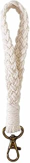 Macrame Keychain Handmade Braided Wrist Lanyard Key Chain Boho Wristlet Bracelet Car Key Holder Keyring for Women
