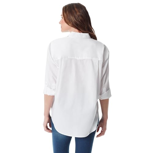 Image of Gloria Vanderbilt Women's Amanda Oversized Button Down Shirt with Roll-tab Sleeves