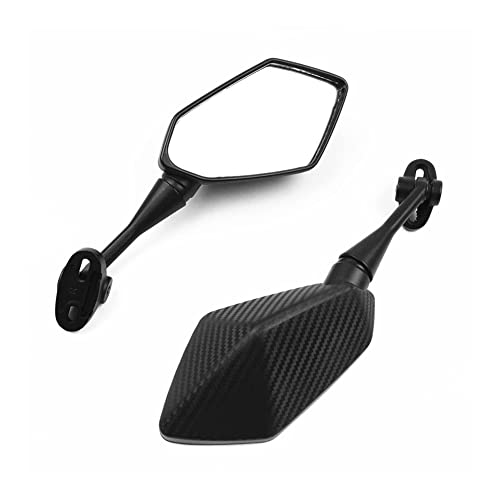HEXEH Motocicleta Espejo Retrovisor para CBR F4 F4i/RC51/ RVT1000 DD250E/300/350 Espejos De Carbono para Motocicleta Espejo Retrovisor para Bicicleta Deportiva Carreras para HYOSUNG GT Retrovisores