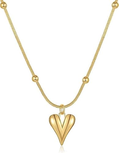 Sevimli Minik Altın Renk Kolye Aşk Gerdanlık Açık Kalp Zarif Özel Top Aksesuar Zincir Kadınlar Kızlar için Şık Moda Hediye