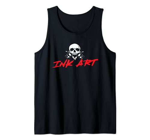 Coil Tattoo Machine Ink Art Tattoo Artist Tank Top, Black