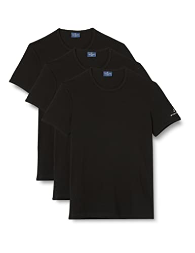 Navigare 570 (Pacco Da 3), Maglietta intima Uomo, Nero, L confezione da 3