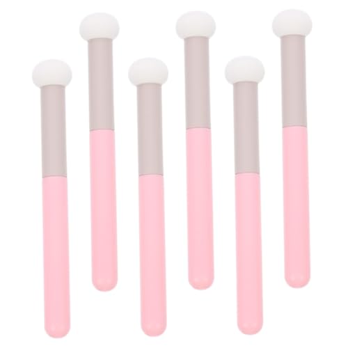 BIUDECO Mushroom Head Makeup Brush 6pcs Concealer Sponge Brush Set Makeup Sponges for Blending Blush Applicators