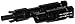 Multi-Contact PV-AZS4 Solarline MC4 Branch Plug, Black