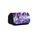 Genérico 1 Estuche para lápices Demon Hunters, Estuche para Lápices de Gran Capacidad, Bolsas para Marcadores (Estilo 6)