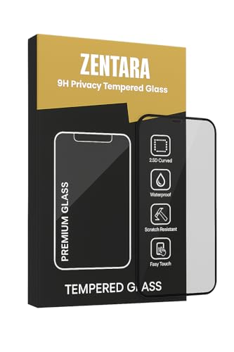 Image of ZENTARA Military-Grade Gorilla Tempered Glass Compatible For iPhone 17 Pro Max (BLACK) 9H Hardness, HD Clarity, Case Friendly, Easy Installation, Ultra Clear, Edge-to-Edge Protection, Scratch Resistant, Pack Of 1