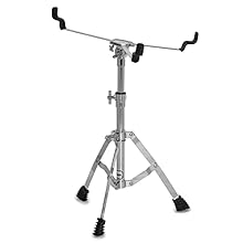 Adjustable height with a range of 40cm-60cm measured from floor to basket. An adjustable snare basket makes it suitable for snares and toms from 12" to 16" Portability is trouble-free due to this stand's light weight of just 1.28KG. This is because o...