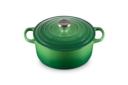 Image of Le Creuset Evo Round Casserole, Dutch Oven 24 Cm- Bamboo Green