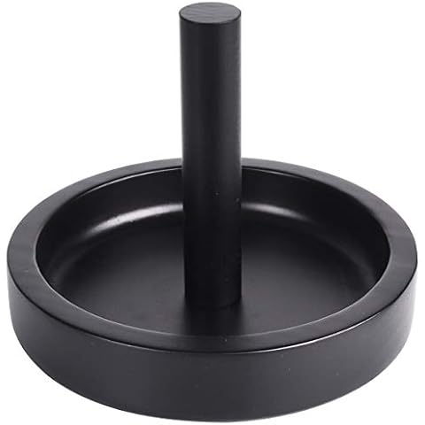 MoyanSuper Wood Cone Talc Bowl Cone Chalk Holder for Pool/Billiards Table (Black) Cover