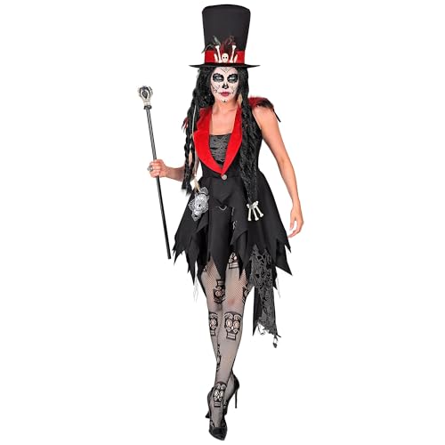W WIDMANN MILANO Party Fashion - Costume Dia de los Muertos, abito con cappello, Giorno dei Morti, travestimento Halloween