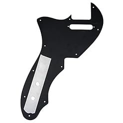 Musiclily Pro 11 Trous Pickguard pour Guitare électrique USA Fender 69 Tele Thinline Style, 4 plis Black Pearl - Les Beatles, Paul McCartney, John Lennon, RIngo Starr, George Harrison Musiclily Pro 11 Trous Pickguard pour Guitare électrique USA Fender 69 Tele Thinline Style, 4 plis Black Pearl – Image 3