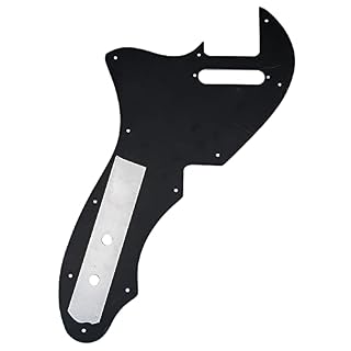 Musiclily Pro 11 Trous Pickguard pour Guitare électrique USA Fender 69 Tele Thinline Style, 4 plis Black Pearl - Les Beatles, Paul McCartney, John Lennon, RIngo Starr, George Harrison Musiclily Pro 11 Trous Pickguard pour Guitare électrique USA Fender 69 Tele Thinline Style, 4 plis Black Pearl – Image 3