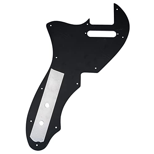 Musiclily Pro 11 Trous Pickguard pour Guitare électrique USA Fender 69 Tele Thinline Style, 4 plis Black Pearl - Les Beatles, Paul McCartney, John Lennon, RIngo Starr, George Harrison Musiclily Pro 11 Trous Pickguard pour Guitare électrique USA Fender 69 Tele Thinline Style, 4 plis Black Pearl – Image 4