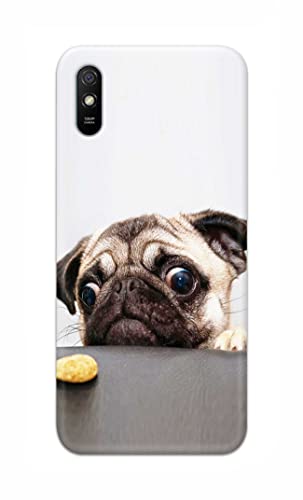 Image of PRINTFIDAA� Printed Hard Back Cover Case for Mi Redmi 9i | Mi Redmi 9i Sport Back Cover (Pug Dog) -2808