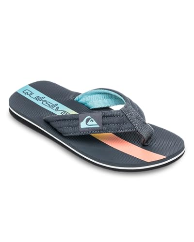 Quiksilver Sandalia para chicos Molo Layback Yt, Iron Gate, 35 EU