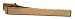 PLAIN POLICE SHERIFF SECURITY ARMY MILITARY FIRE UNIFORM DRESS TIE CLIP GOLD FINISH, 2 Long x 5/16