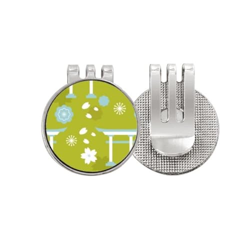 Marqueur de balle de golf bleu et vert pour ne plus perdre votre positionnement sur le green