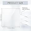 12 Pcs 12 x 12 Inch Clear Acrylic Sheet 1/8 inch Thick Transparent Square Panel Acrylic Board with Protective Paper for Engraving for Sign Photo Frame Craft DIY Display Projects