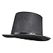 XEGZLH Fashion Hat Magician Caps for Magician Costume Theatrical Plays Musicals Flat Dome Hats Adult Kids Black