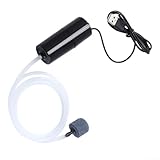 Bomba de oxígeno portátil alimentada por USB, bomba de aire para acuario pequeña con funcionamiento silencioso, diseño compacto que proporciona oxígeno continuo para entornos saludables de