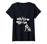 Photo Gallery donna halloween scheletro mano boop cane - divertente cane scheletro boop maglietta con collo a v Photo Gallery donna halloween scheletro mano boop cane - divertente cane scheletro boop maglietta con collo a v
