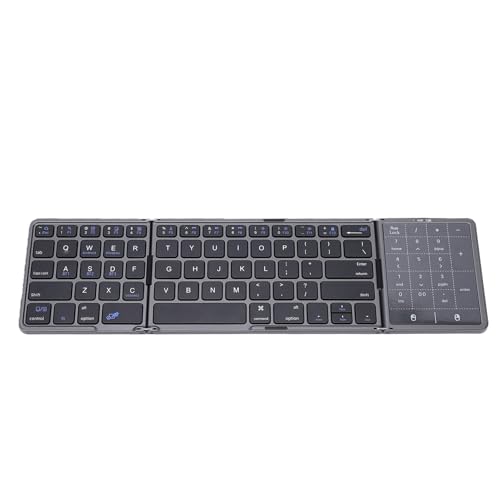 Clavier Bluetooth pliable Tangxi gris avec pavé tactile multi-appareils