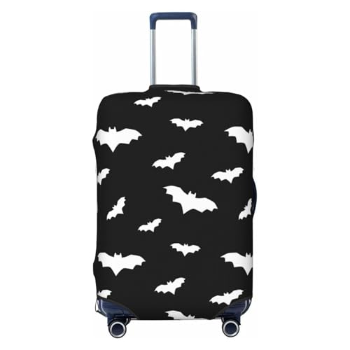 Travel Luggage Covers - bat cool black Halloween Elasticity Suitcase Covers Protector for Luggage 18-32 Inch