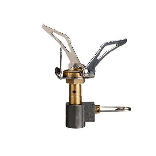 JouiiSiYa Portable Foldable Camping Stove - Titanium Alloy Mini Backpacking Stove, 2650W Adjustable Flame for Fast Boiling, Compact for Hiking & Picnics