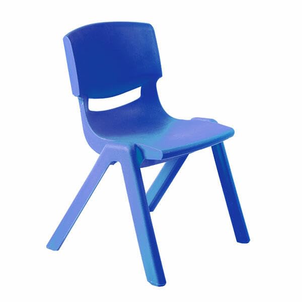 Infanity – Silla Infantil de Plástico Élite Ideal para Centro Infantil y Hogar – Resistente, Segura y Sin Montaje Requerido - Talla 1 (Altura 26 cm), Amarillo