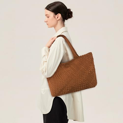 Image of Queenoris Shoulder Bags for Women, Fashion Purses and Handbags Top Handle Vegan Leather Shopper Satchel Large Travel Tote Bag | TOP HANDLE