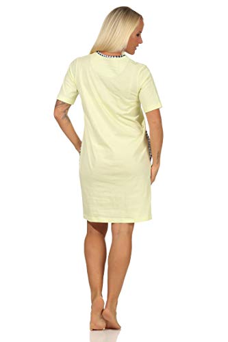 Normann-Damen-112-214-90-100-Nachthemd-Rundhals-Nachthemd-12-Arm-Baumwolle-Mode