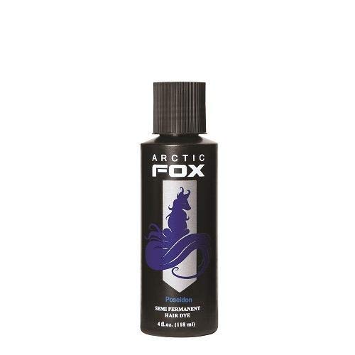 Arctic Fox Semi-Permanent Hair Dye - Vegan Temporary Hair Color Contains No Alcohol, Peroxide or Ammonia – Poseidon, 4 Ounces