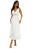Mist Azur Nightgown Women Sleepwear Long V neck Chemise Lace Sleeveless Sleep Dress for women Elegan