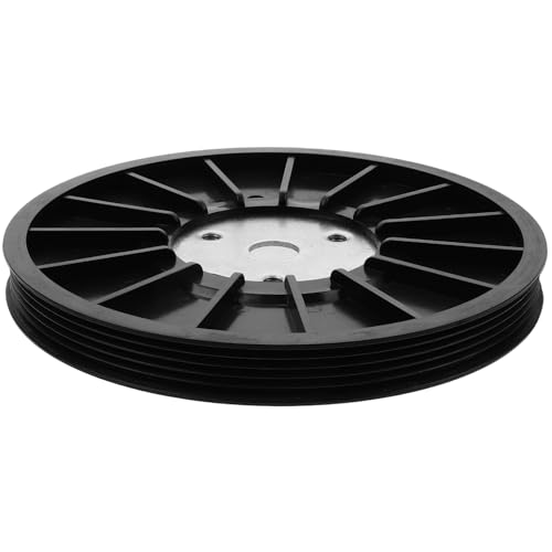 Polea de correa para bicicleta estática y recambios de ABS negro para mejorar la intensidad