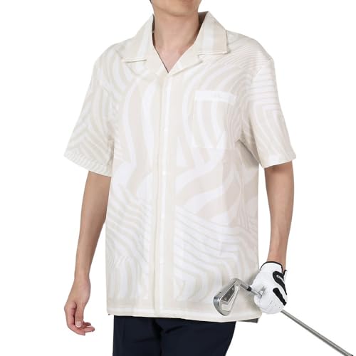 J.LINDEBERG（J.LINDEBERG） ゴルフウェア Will 半袖シャツ 071-81640-006（アイボリー/Ｍ/Men's）