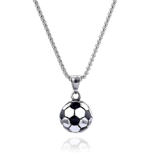HABNI Collar Con Dije De Fútbol Collar Hombre Acero Inoxidable Cosas De...