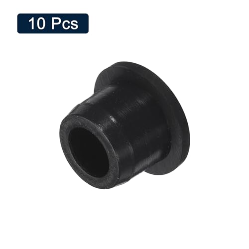Image of uxcell 10 Pcs Black Plug Holes, Waterproof Rubber Button Plug for 13mm / 0.51 inch Hole